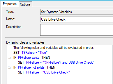 Properties for USB Drive Check